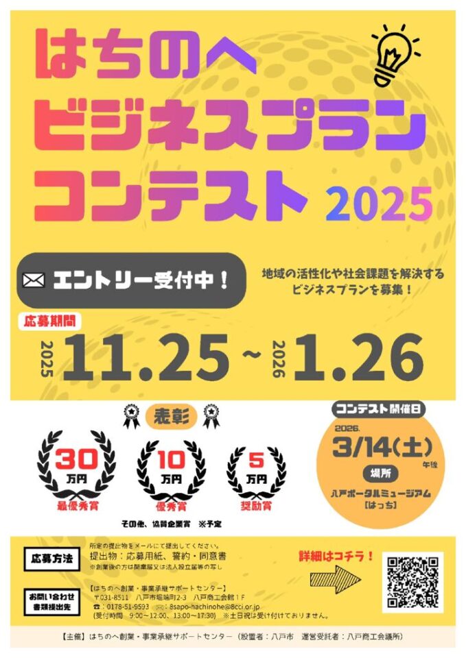 はちのへビジネスプランコンテスト 2025